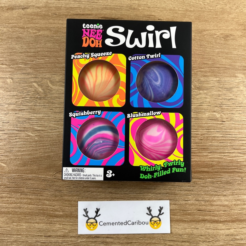 NeeDoh Teenie Swirl 4 Pack NEW SEALED